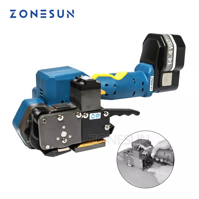 

ZONESUN Z323 Portable Electric Strapping Tool Battery Powered PET/Plastic Friction Welding Hand Tools For 16-19MMPET&PP strap