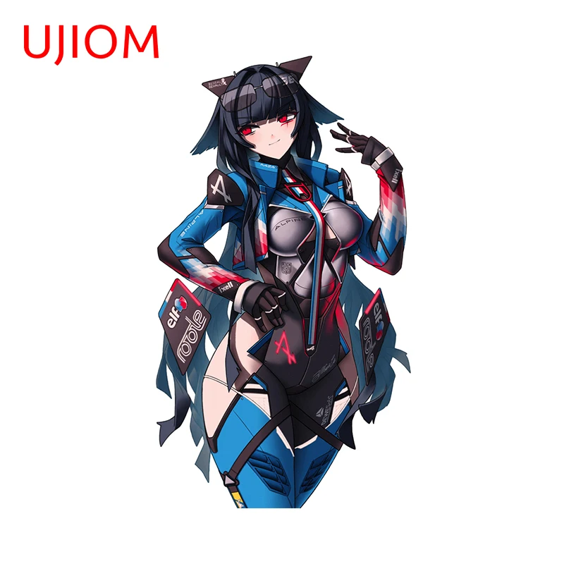 UJIOM 13cm × 7.3cm NSFW Mechanical Girl Wall Stickers Personal Anime Adult Bathroom Posters Decals Creative Home Decoration