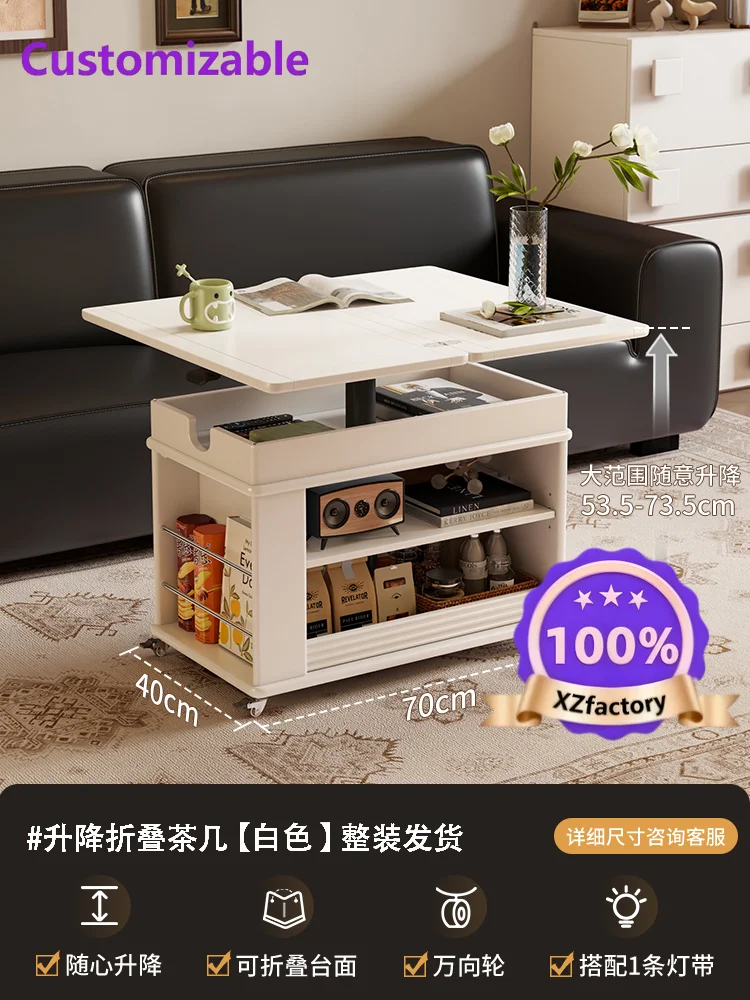 Factory Direct 2026 Top RatedMesa de centro móvil de madera maciza, mueble lateral antiguo para sala de estar, sofá, pequeño apa