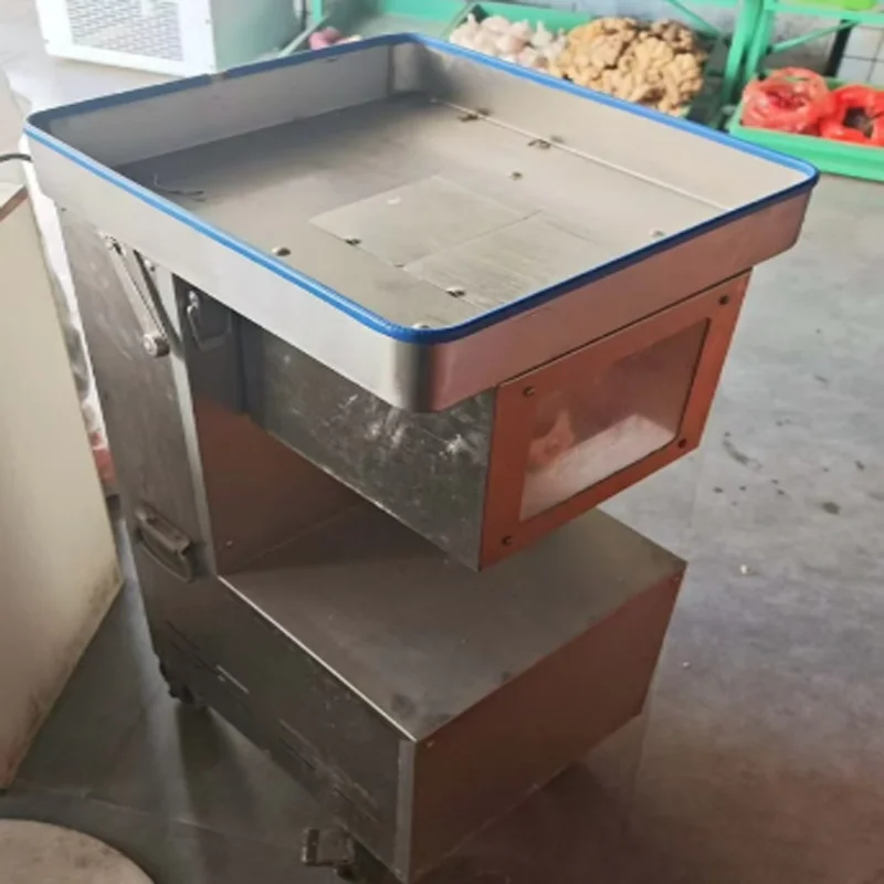 Vertical Meat Cutter Machine Fast Meat Slicer Electric Commercial Shred Dicing Machine Stainless Steel Meat Grinder Machine
