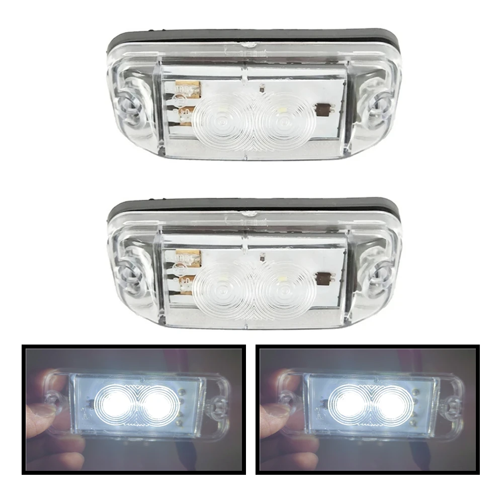 2 x 24V White LED Cab Roof Signal Lights For Mercedes Benz Econic Actros MP3 Truck Headlight Accessories Part OEM 0028200056