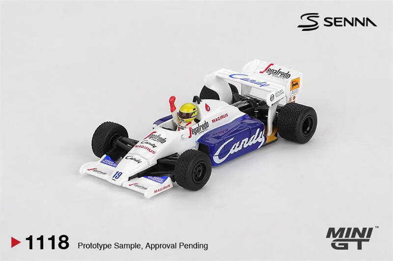 

(Предзаказ) MINI GT 1:64 Toleman TG184 # 19 Айртон Сенна 1984 Гран-при Монако 2-е место, литая под давлением модель коллекционной машины