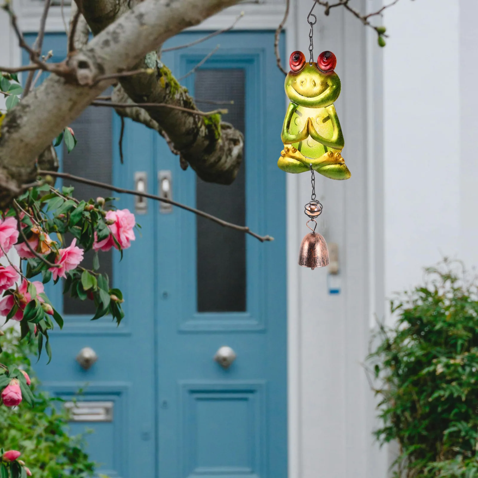 

Small Garden Windchime Pendant Home Decor Colorful Wind-chime Decorative Chimes for outside Frog Animal Swing