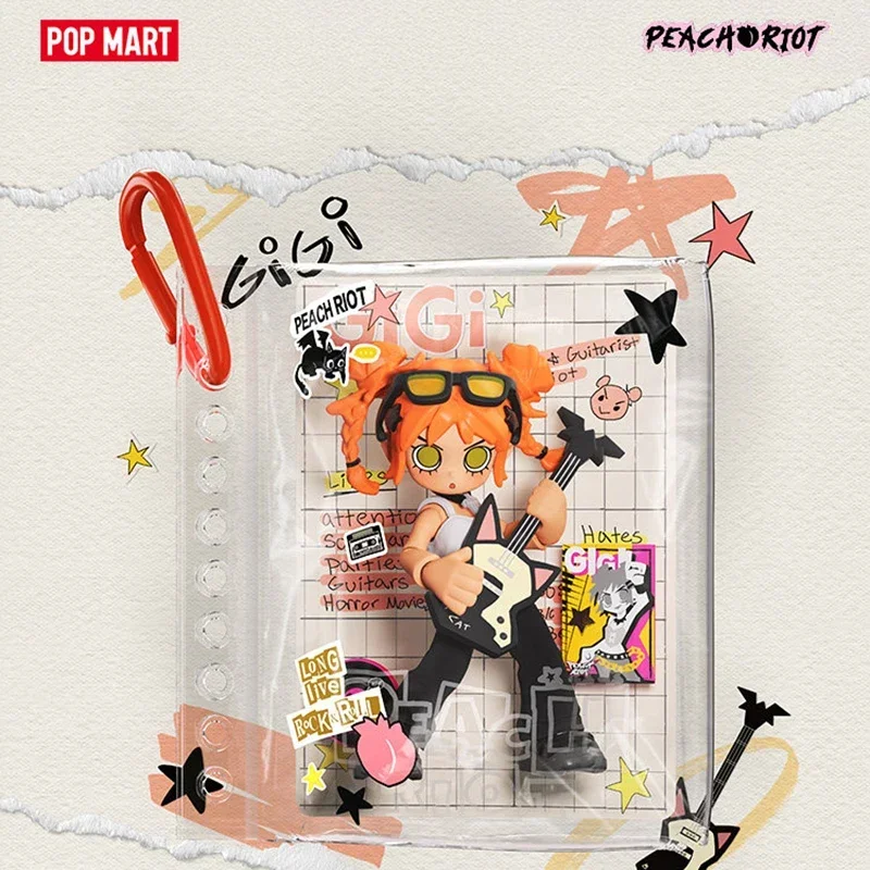 POPMART Peach Riot Carry The Music Series Block Pendant Trendy Mystery Box Anime Action Figure Blind Box Toys Model Dolls view 6