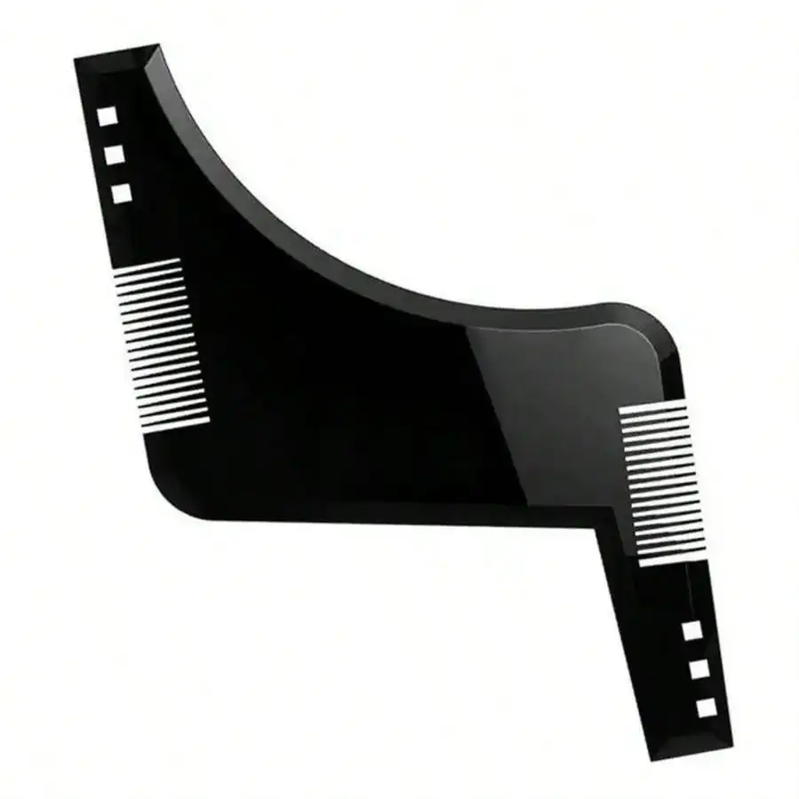 1PC Plastic Beard Comb For Men, Mustache Grooming And Styling Comb, Facial Hair Care Tool, Great For Daily Use & Perfect Gift