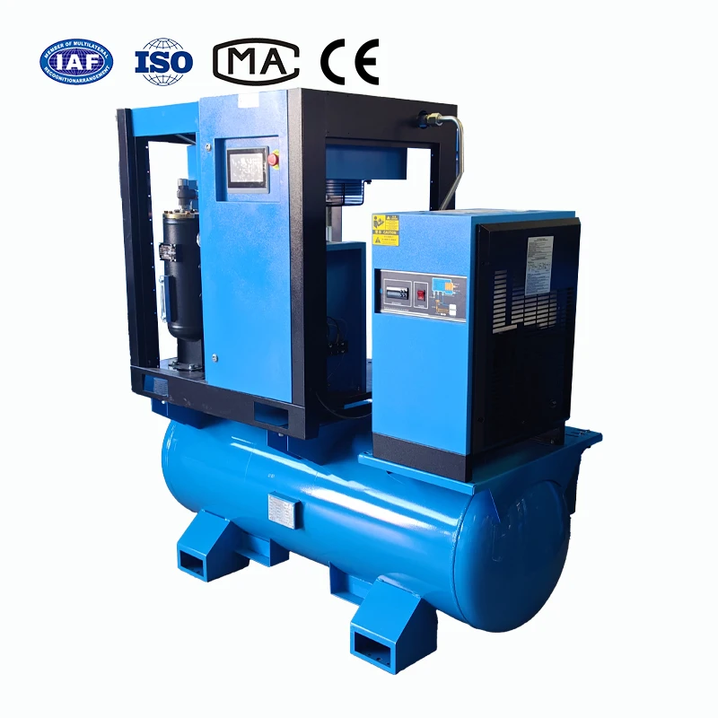 Industrial Rotary Screw Air Compressor | Lubricated Air Cooled AC Power 380V 110kw Stationary Silent New Air Dryer Manufacturer