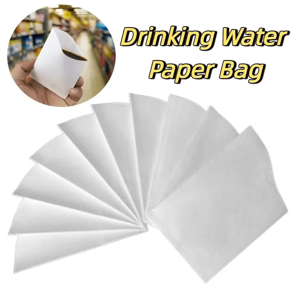 

500Pcs Envelope Style Disposable Paper Cups Thickened Dustproof Office Water Cup Eco-Friendly Mini Drinking Water Paper Bag