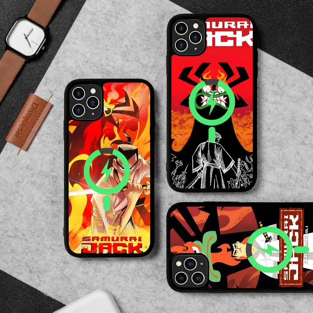 Cool Anime S-Samurai J-Jack Movie Magnetic Wireless Phone Case For IPhone 17 16 15 14 13 12 11 Pro Max Plus Mag Phone Cover