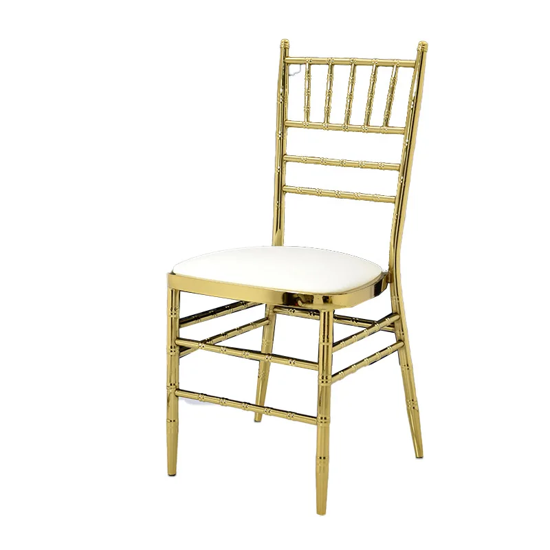 

Gold, back flower water plated iron chair, wedding, outdoor, wedding, banquet chair