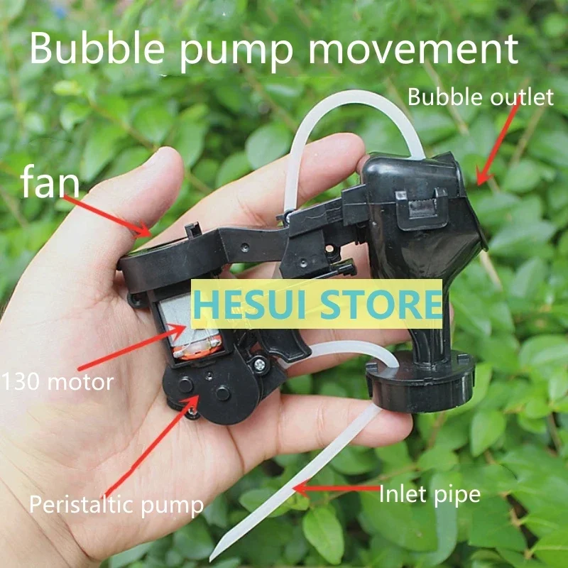 DIY Bubble gun internal machine with blowing pump peristaltic pump bubble DC motor DIY excellent KIT product