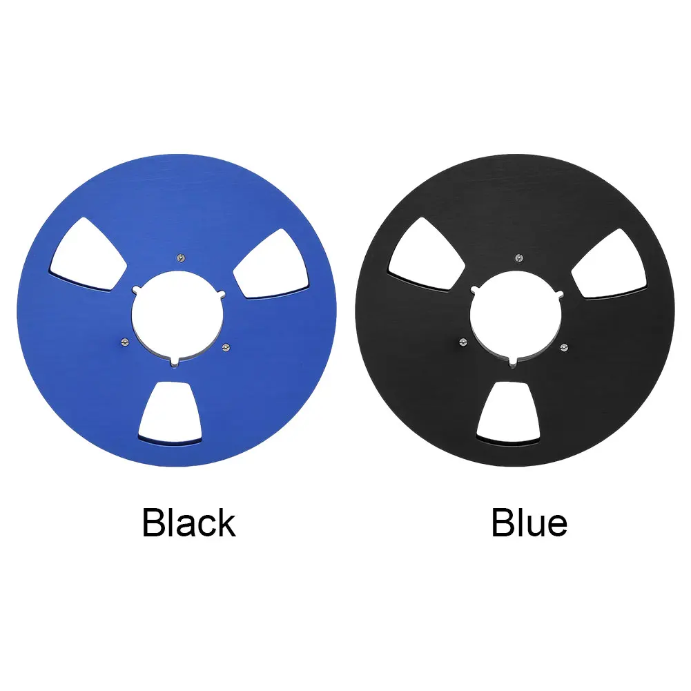 1/4 10,5 inch blanco tape reel aluminiumlegering 3 gaten lege tape reel vervanging openingsmachine onderdeel