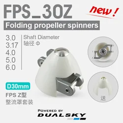 DualSky FPS30Z 30mm składane śmigło Spinner 3.0/3.17/4.0/5.0/6.0mm średnica wału owiewka do szybowca F5K F5J P5B