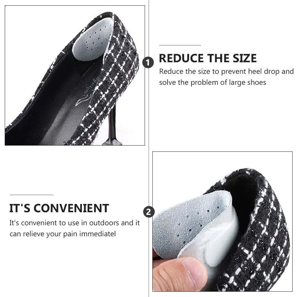 

3 Pairs Anti-wear Foot Stickers High Heel Pad Shoe Grips Gold Heels Protector Protectors Cushion Cow Woman Girls Shoes