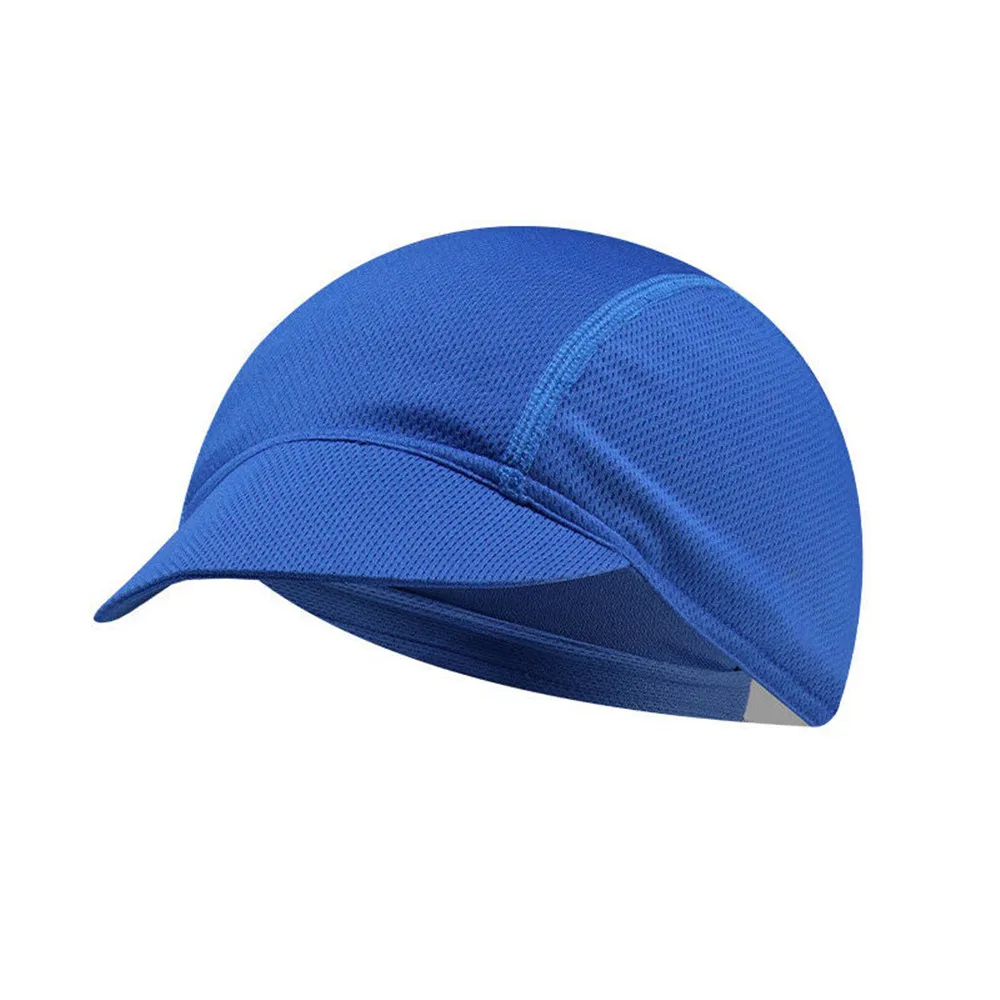 Breathable Solid Color Portable Dustproof Cycling Hat Bicycle Riding Cap Mesh Fabrics Summer Elastic