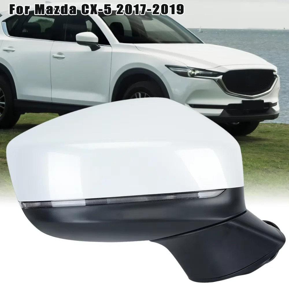 

9 Pins Side Door Mirror Assembly Right Side For Mazda CX-5 CX5 2017 2018 2019 With Blind Spot Light Wing Mirror Car Accessories