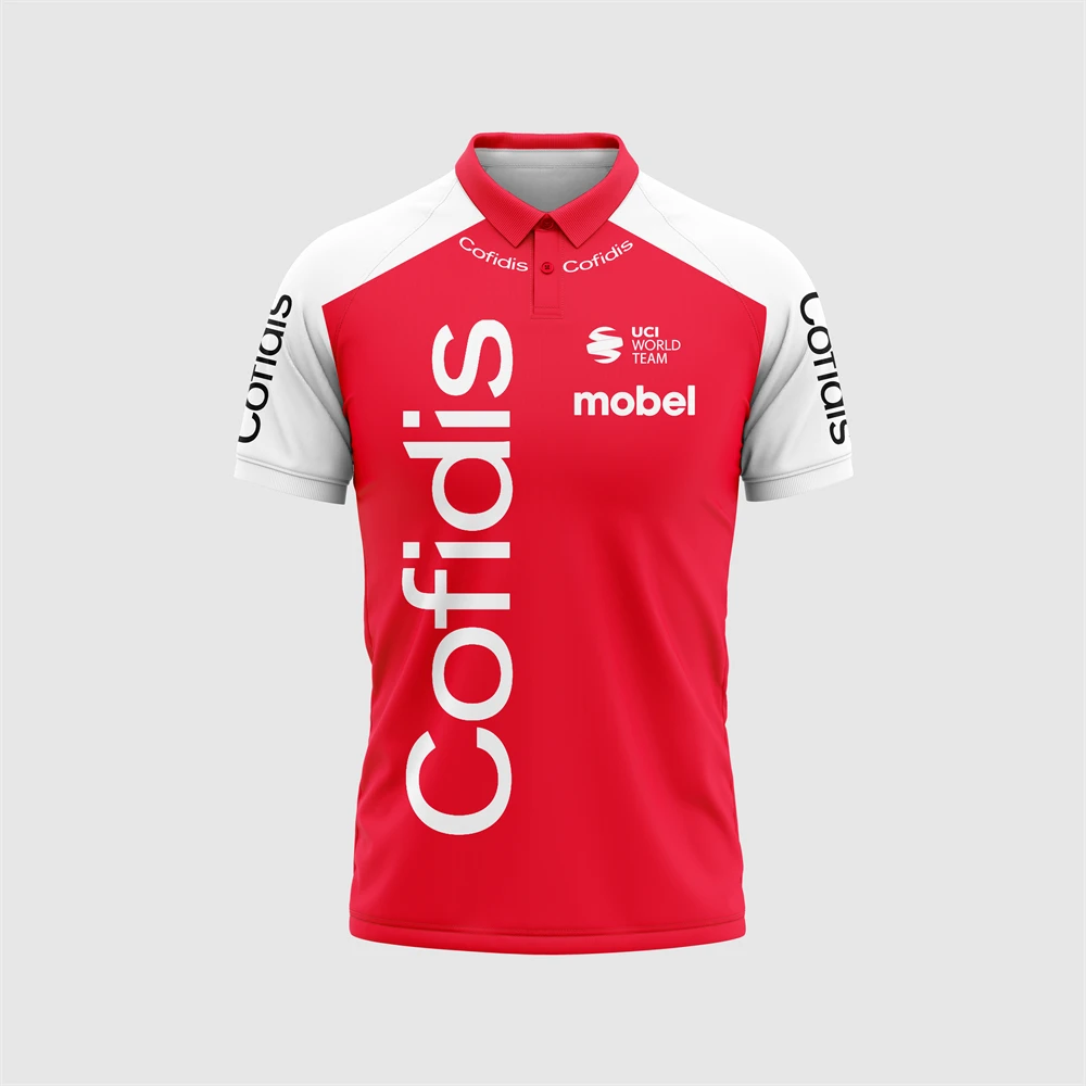 COFIDIS 2024 maglia da ciclismo t-Shirt sport all\'aria aperta abbigliamento da competizione POLO uomo nuova estate donna a maniche corte bambini 3d