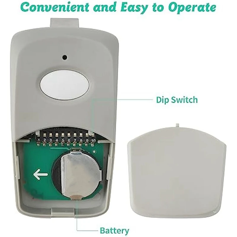 

3Pcs Replacement For Linear Multicode Garage Gate Door Opener Remote,3089,308911,MCS308911,10 Dip Switch,300MHZ