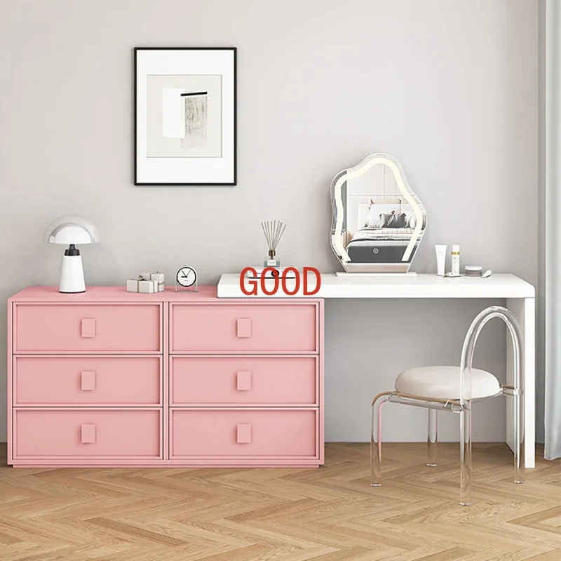 Six Chest Dresser Dressing Table Makeup Wood Storage Cabinet Dressing Table Corner Bedroom Tocador Mueble Maquillaje Furniture