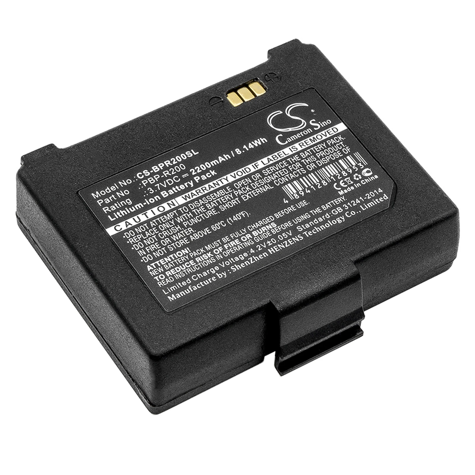 Li-ion Portable Printer Battery for Bixolon,3.7v,2200mAh,SPP-R200/II SPP-R200,PBP-R200 K409-00007A