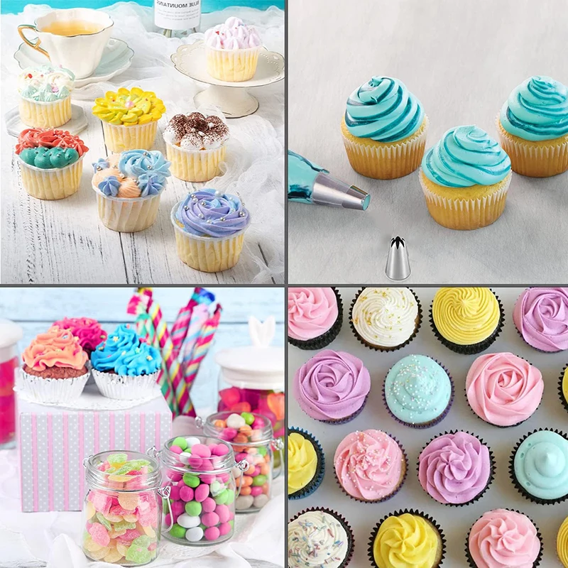 Disposable Pastry Bag Thick Cream Icing Piping Nozzle Cake Cookie DIY Decoration Household Kitchen Supplies Baking Tool Set TMZ