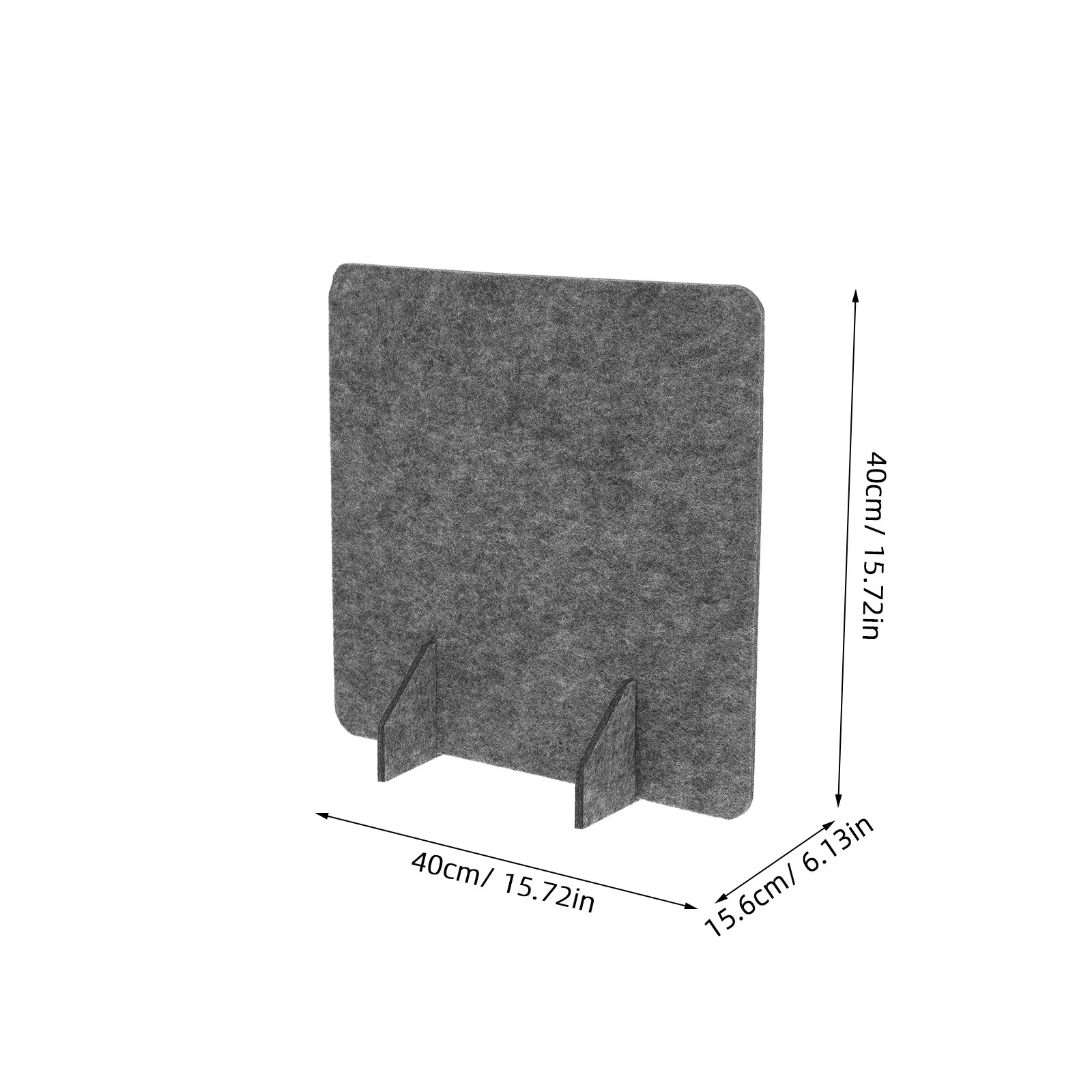2Pcs Felt Desk Divider Panel Dark Grey 15.75x6 Desktop Office Partition Board Tabletop Privacy Screen Room Divider Cubicle Panel