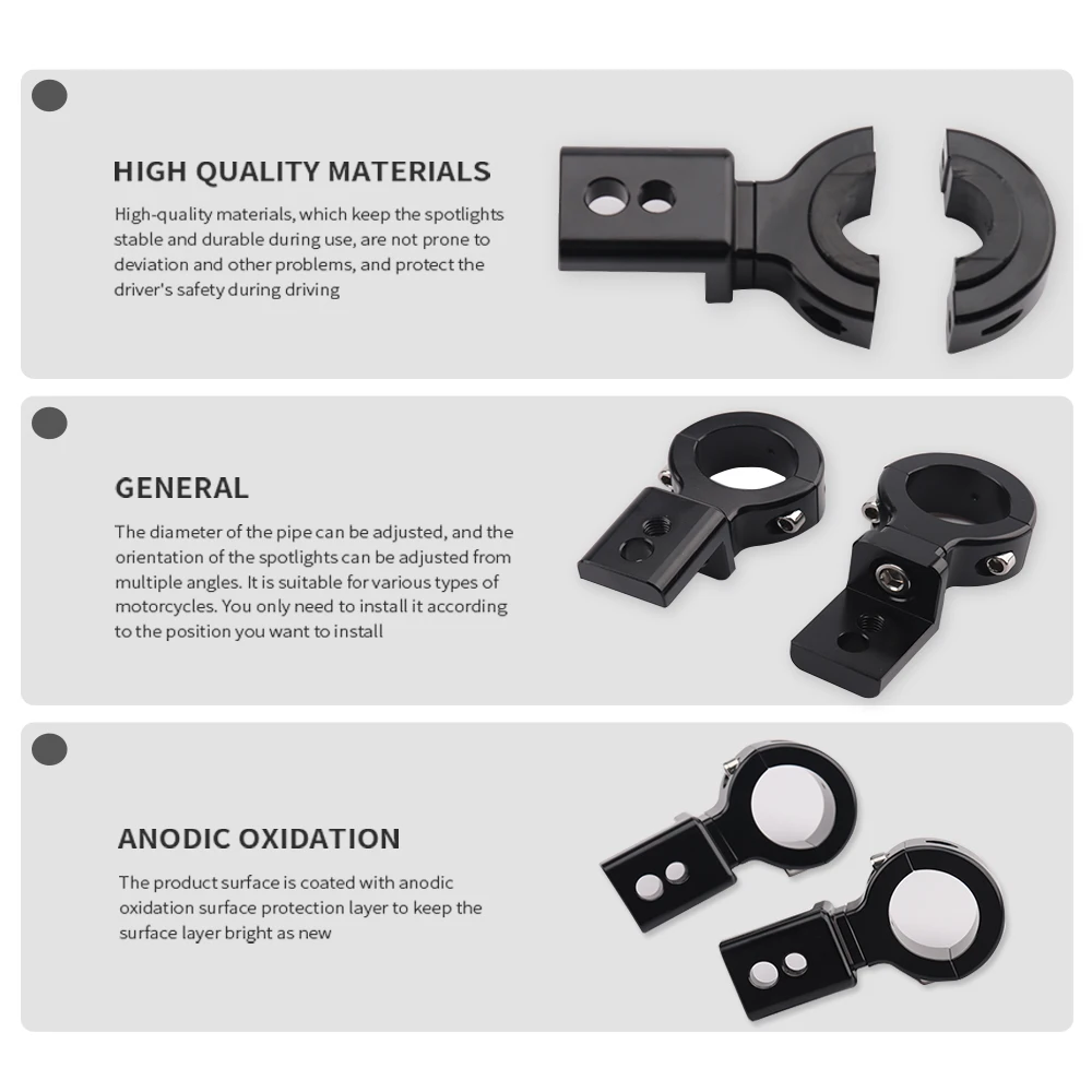 Fit For Honda X-ADV 750 ADV 150 160 350 PCX150 PCX 160 125 Forza 350 Motorcycle Fog Lights Brackets 22MM-32MM Caliber