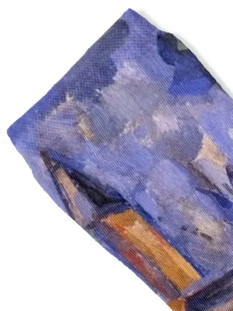 Le cabanon de Jourdan (1906) by Paul Cézanne Socks loose shoes Non-slip professional running Women Socks Men's