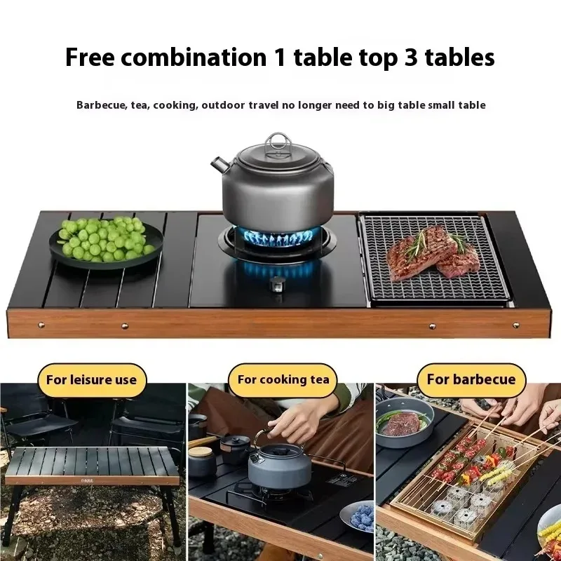 

Складной стол IGT из алюминиевого сплава в японском стиле для пикника и барбекю на открытом воздухе