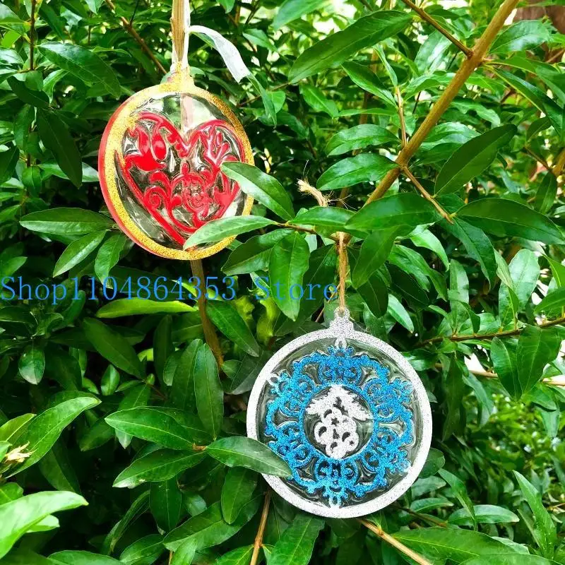 

652F 1/10 шт. силиконовая форма для брелока, кулон, силиконовая форма, эпоксидная смола, ремесло, форма для рождественской елки,