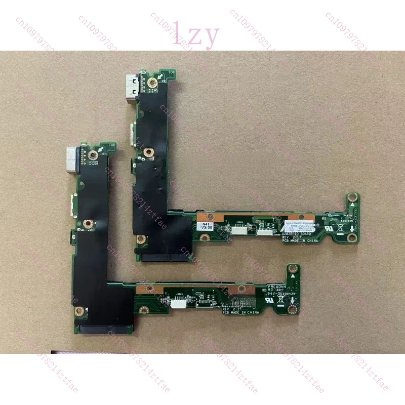 1 peça 95% novo para asus s200 s200e x201e x202e, placa usb embutida, placa vga, placa de placa de som, placa pequena de interruptor