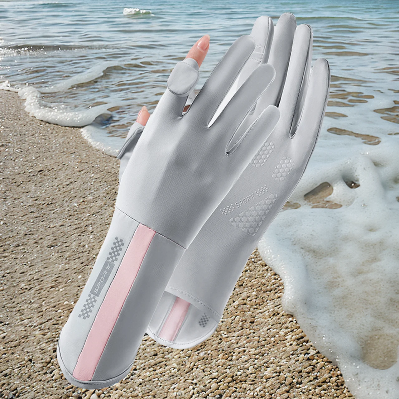 

Mountain Cycling Waterproof Anti-Slip Half Road Touchscreen Finger Gloves Finger Windproof Mesh Breathable Full Biking Bike