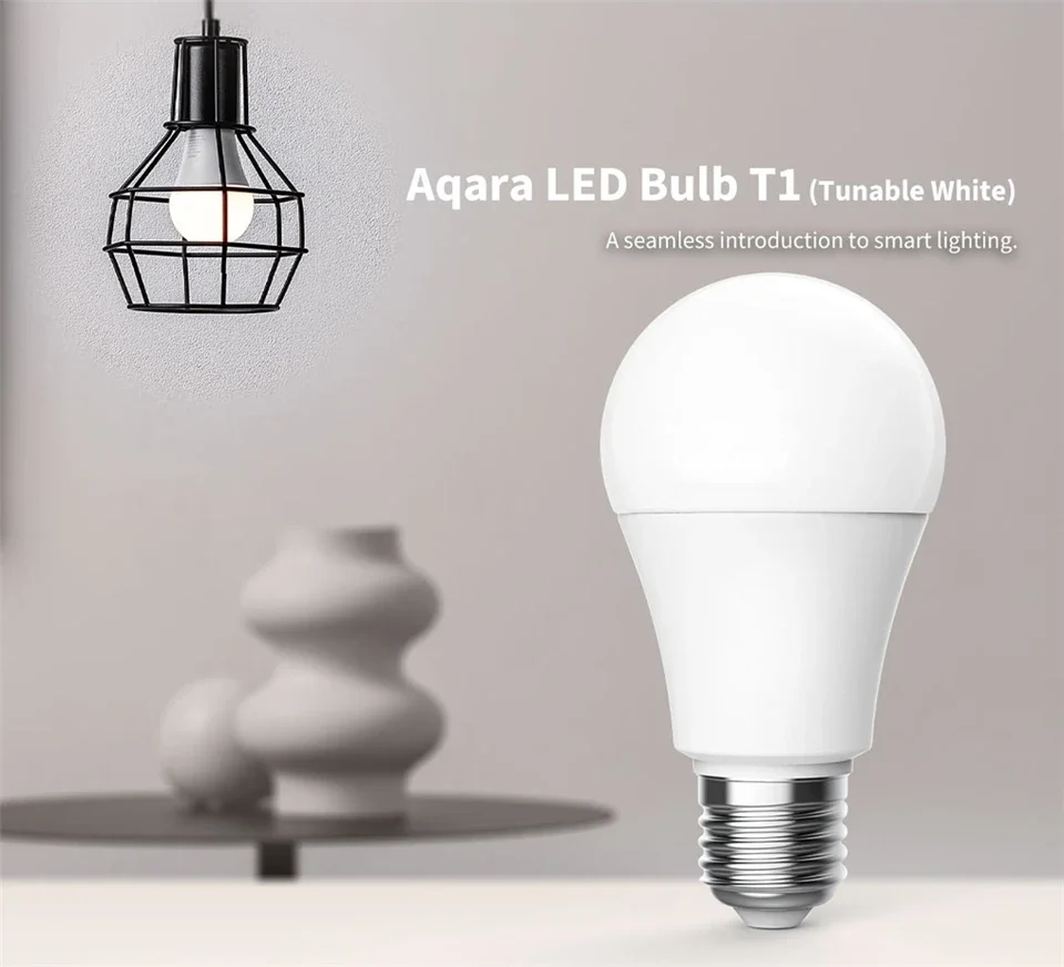 2023 NEW Aqara Smart LED Bulb T1 Zigbee 3.0 E27 2700K-6500K 220-240V APP Remote Lamp Light For Xiaomi smart home mihome Homekit