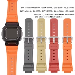 16mm Silicone Strap for DW6900 DW5600/5610 GW6900 DW9052 GW-M5610/5600 Rubber Watchband Waterproof Sport Men Women Bracelet