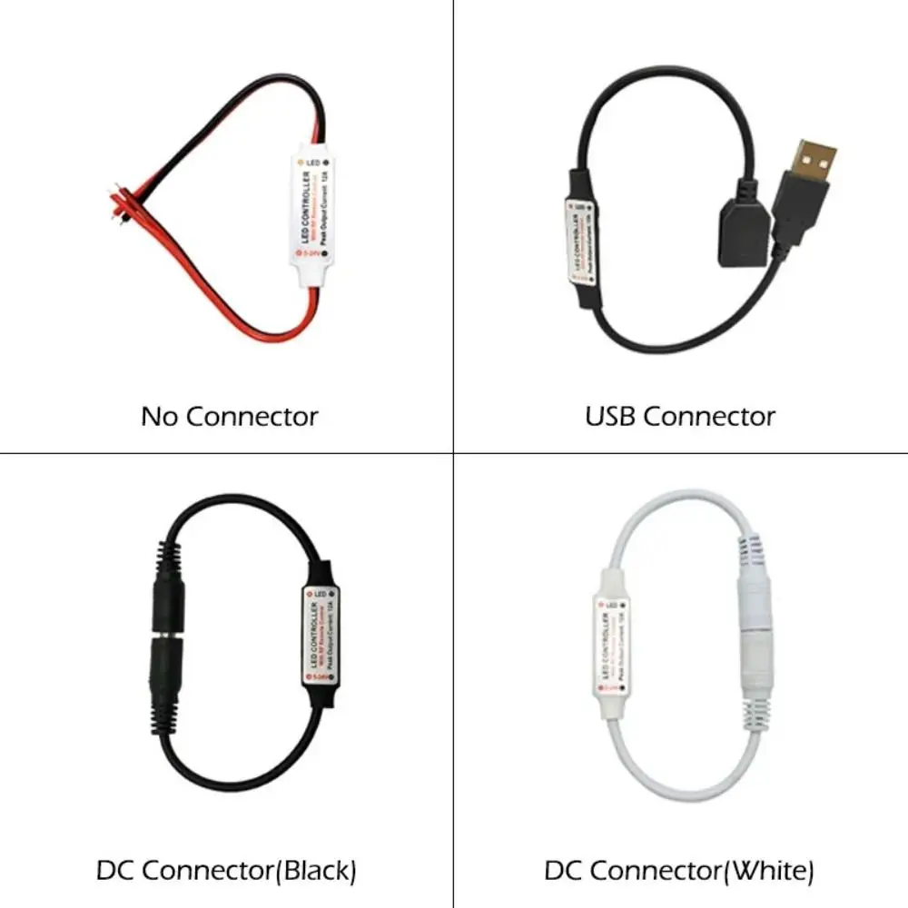 11 Keys Wireless RF Single Color LED Controller Mini Compact Size DC 5-24V Wide Voltage LED Strip Dimmer Multiple Dynamic Modes
