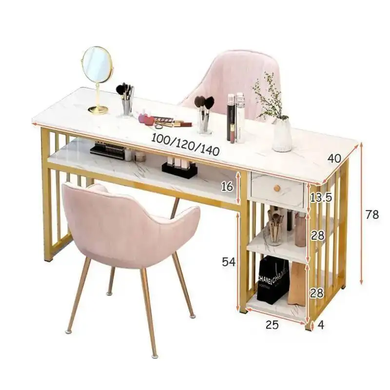 

Tables Minimalist Manicure Shop Table Modern Nail and Chair Set Japanese Luxury Double Nail Manicure Tables with Drawers B