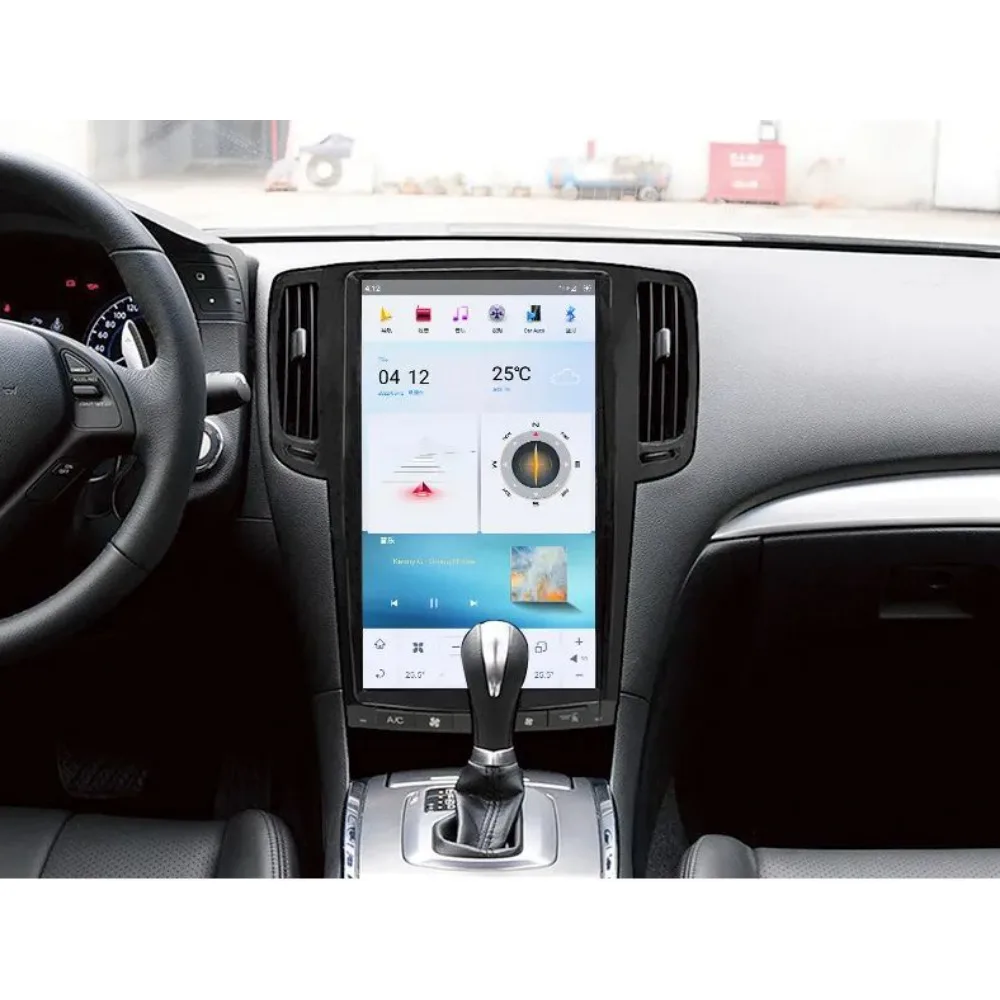 13.6 بوصة CarPlay لاسلكي لسيارة INFINITI G25 G35 G37 2010-2013 راديو الوسائط المتعددة Android14 مشغل شاشة تسلا للسيارة نظام السيارة الذكي الصوتي والملاحة بلوتوث 5G WiFi
