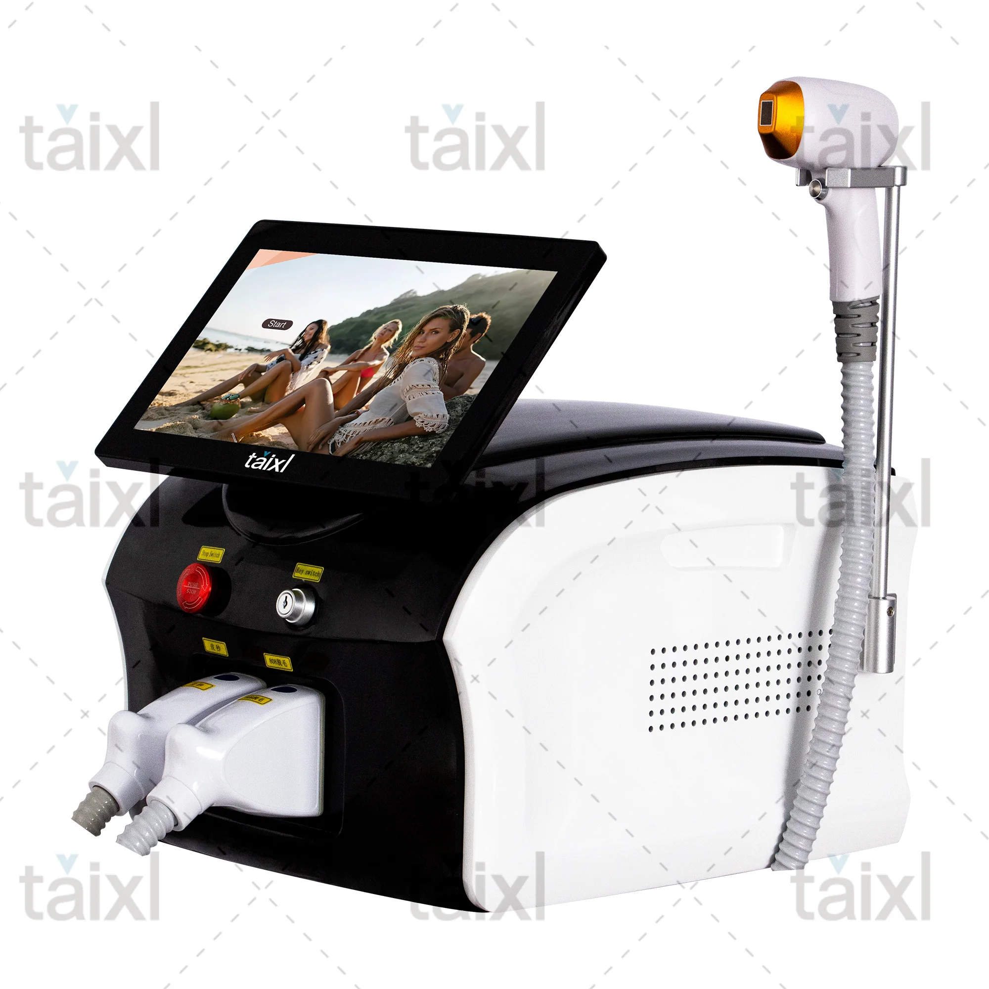 Newest 808 diode Laser permanent Portable 2 in 1 picosecond laser tattoo removal and hair removal switched machine
