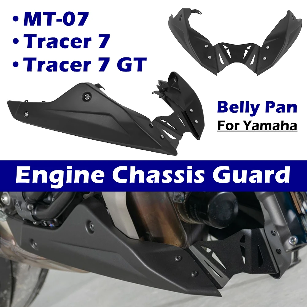 

Motorcycle Engine Chassis Protective For YAMAHA Tracer 7 GT Tracer7 MT07 MT-07 2020-2026 Belly Pan Guard Lower Fairing Plate