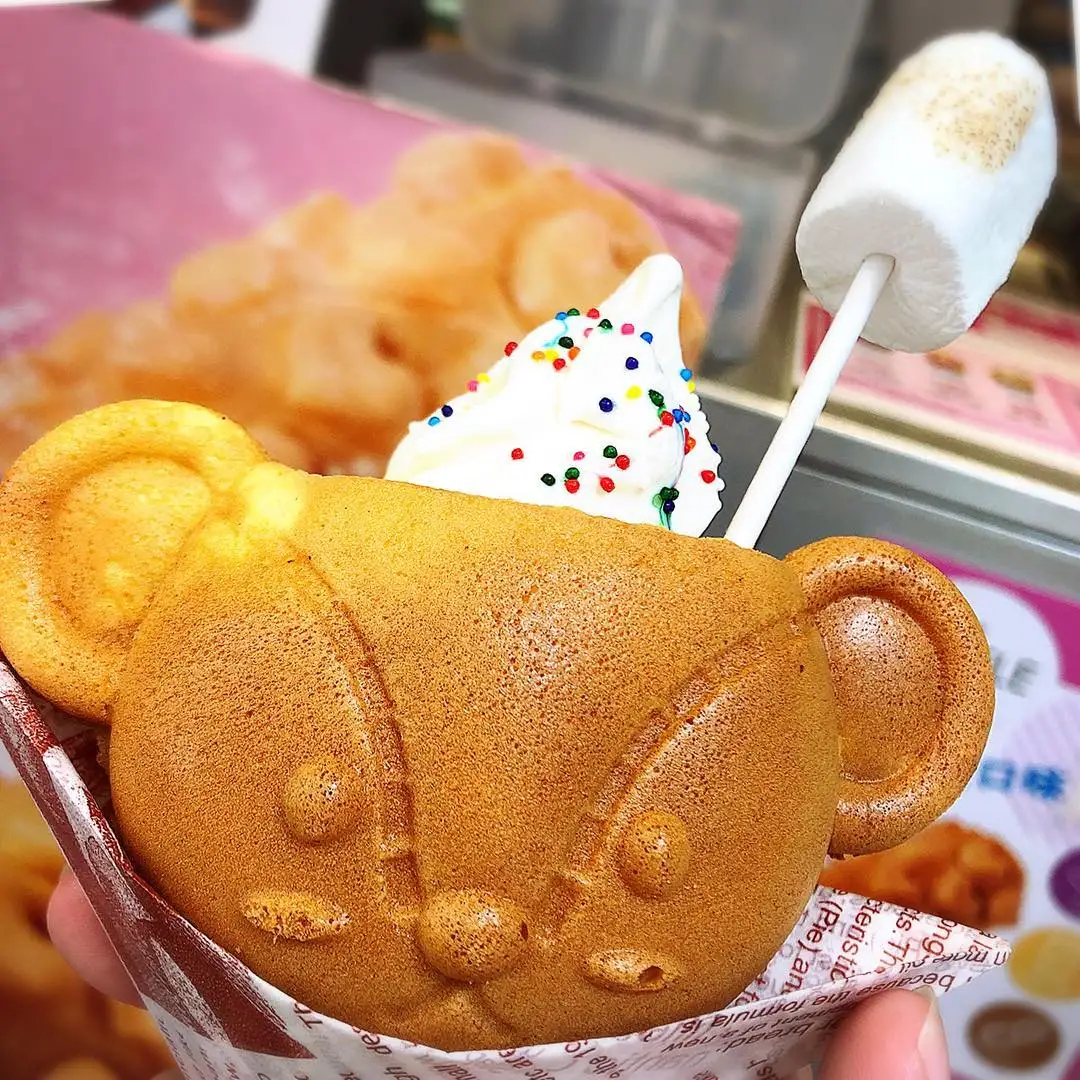 전기 와플 메이커 오픈 입 베어 Taiyaki 와플 기계 만화 동물 리틀 베어 Taiyaki 아이스크림 주방 기기