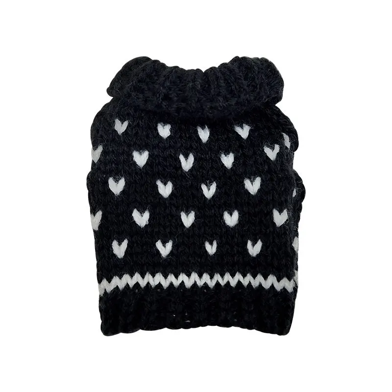 Sleeveless Turtleneck Love Heart Sweater Knitted Clothes For 1/6 FR Babi Xinyi Supermodel Doll 30cm Doll Clothes Accessories