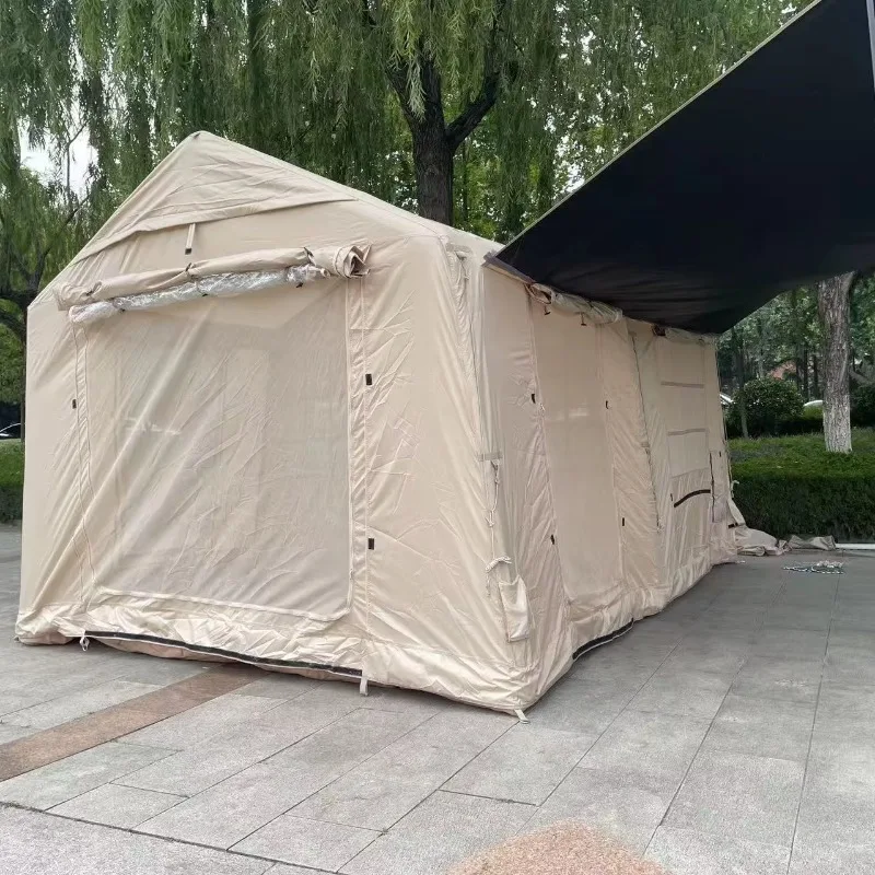 

XMSJ Luxury Waterproof Inflatable Tent Classic Design 3 Doors Spacious For Family Outdoor Camping
