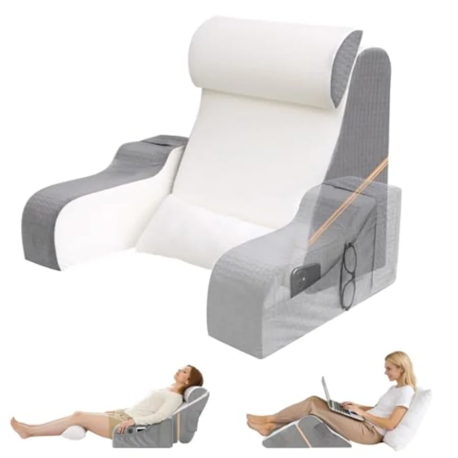 

Подушка для чтения 5-в-1 для взрослых, складная, для сидения и сна, эргономичная, с подлокотниками