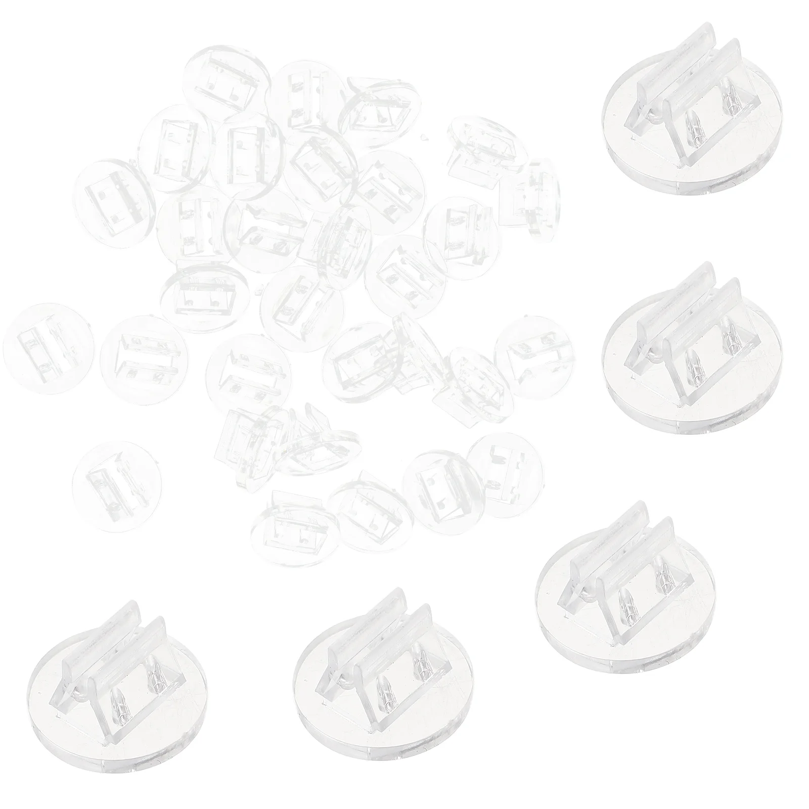 

100 Pcs Business Cards Desk Holder Place Stand Display Table 2X1X02CM Storage Organizer for