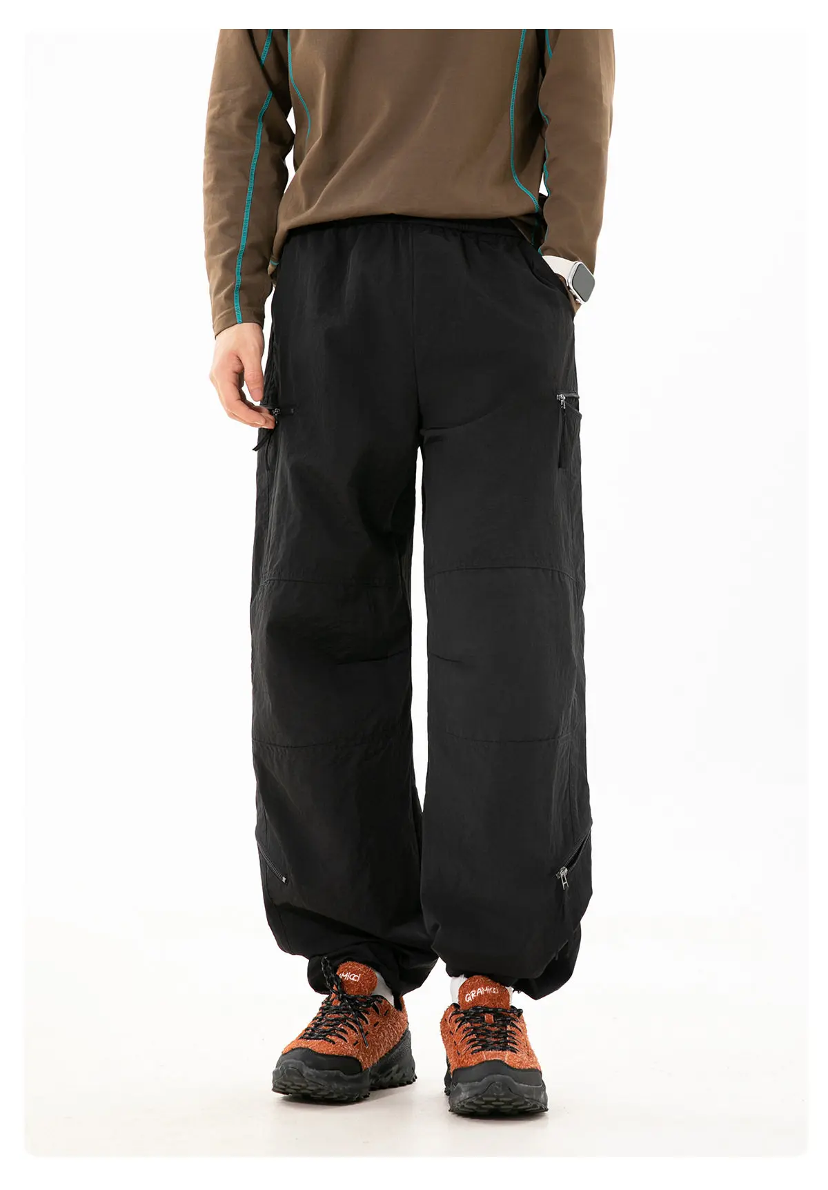 Herren Herbst Outdoor Wasserdichte Winddichte Taktische Cargohose - Locker Sitzende Sport-Freizeithose – Detail 11