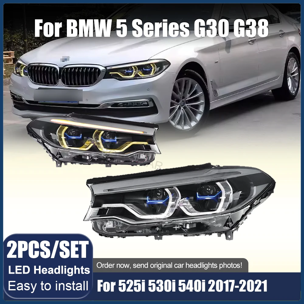 

LED Headlight Assembly for BMW 5 Series G30 G38 525i 530i 540i 2018-2020 LED Car Front Lights Automotive Accessories Head Lamp