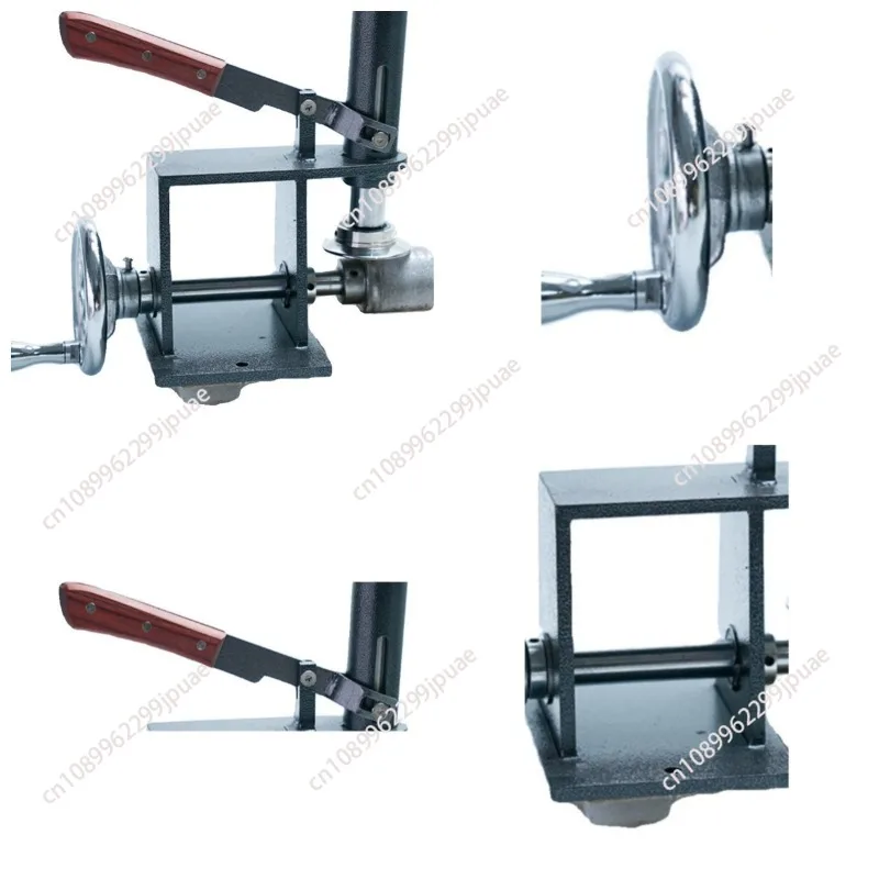 Upgraded Shoe Sole Edge Pressing Machine Manual Sole Flattening Tool for Handmade Shoemaking Leather Shoe Repair DIY Use