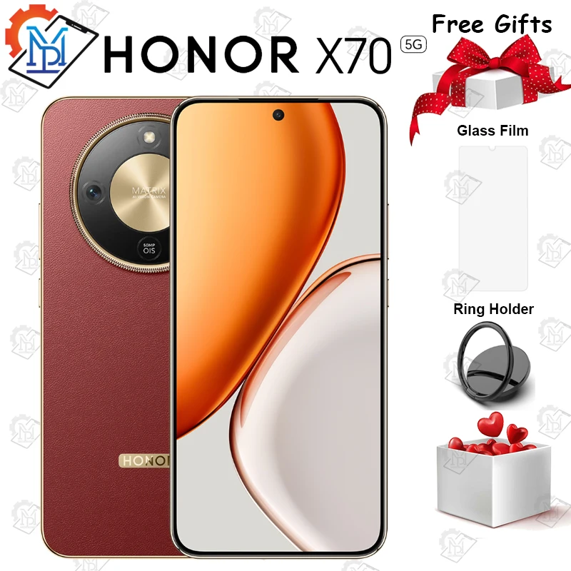 Original HONOR X70 5G Mobile Phone 6.79 Inches AMOLED Display Snapdragon 6 Gen 4 Battery 8300mAh NFC Google Play Smartphone