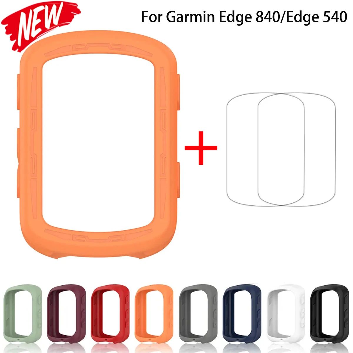 

2 in 1 Protector Cases + Glass Film For Garmin Edge 840 Protective Cover Bike Bicycle Silicone Case For Garmin Edge 540