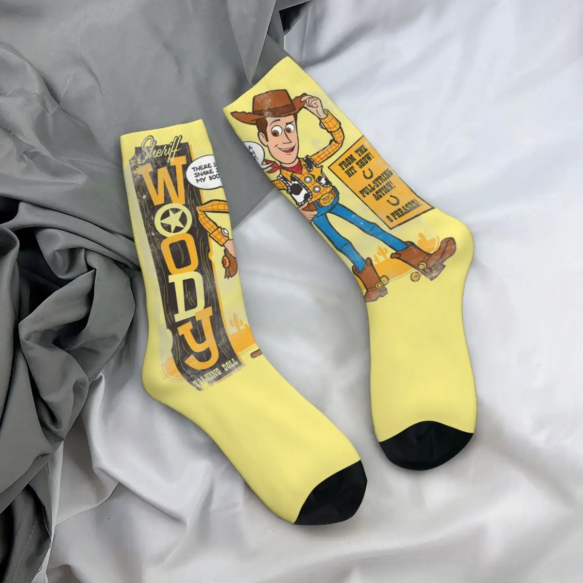 Toy Cartoon Woody Socks for Girls Cotton Casual toy Story Socks Harajuku Accessories Middle Tube Socks Best Gift