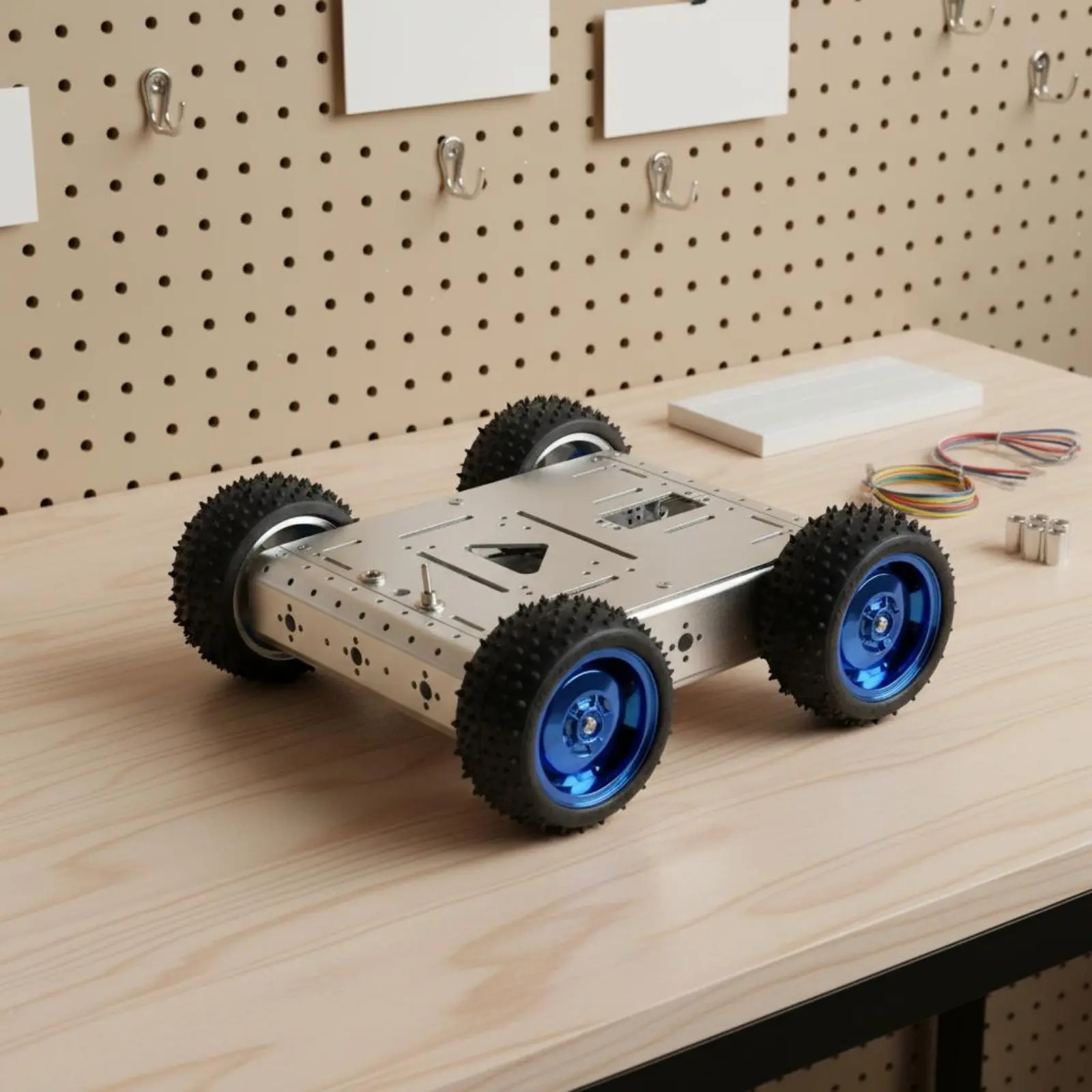 4WD Smart Car Chassis 1.5KG Load Capacity 4WD Robot Car Chassis Four-Wheel Drive Robot Base Kit Sturdy Construction